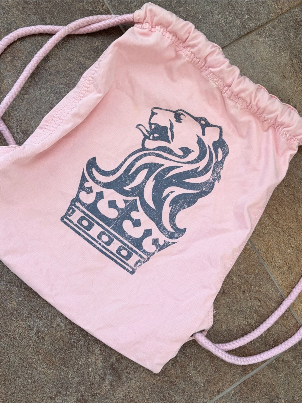 🩷Soft Pink Drawstring Hobo Bag with Ritz Logo